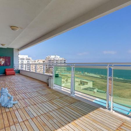 Seafront Apartment In Sliema With Pool, Upmarket Complex Exteriér fotografie